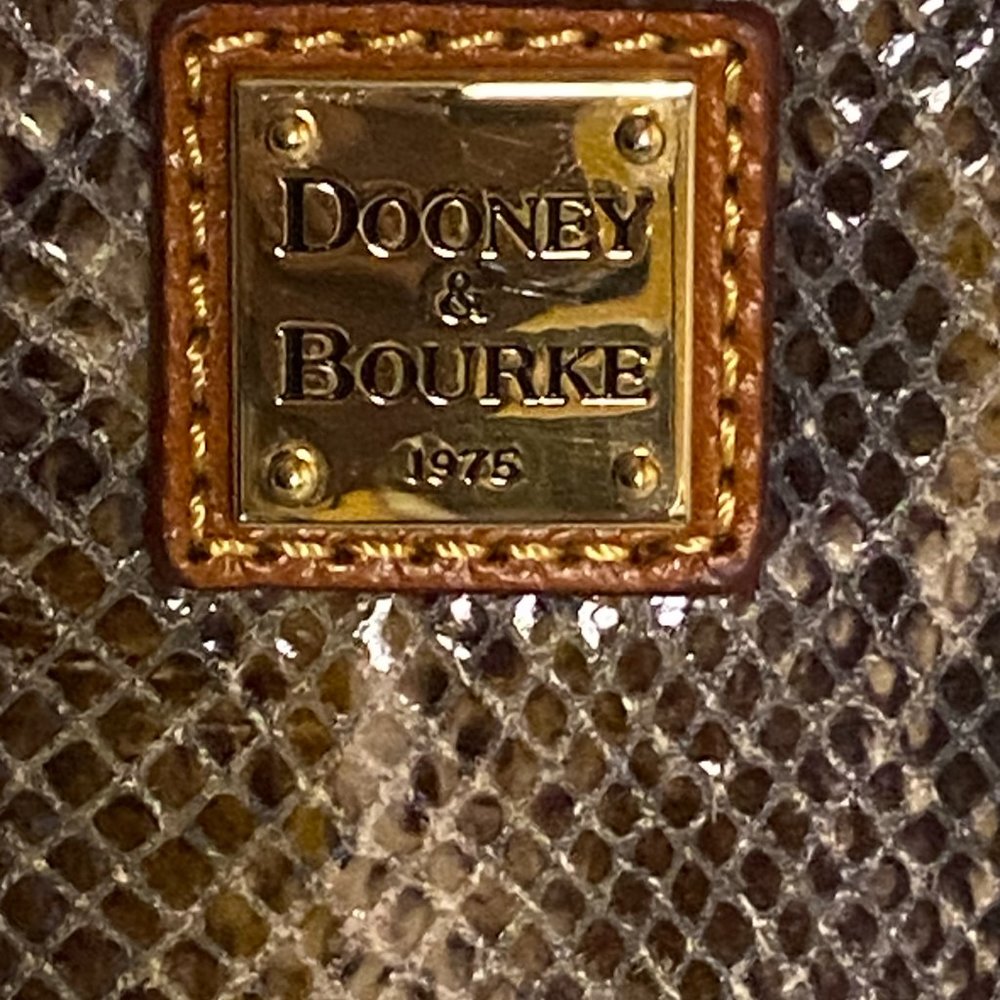 Dooney & Bourke Janine Python Snake Leather Mini … - image 1